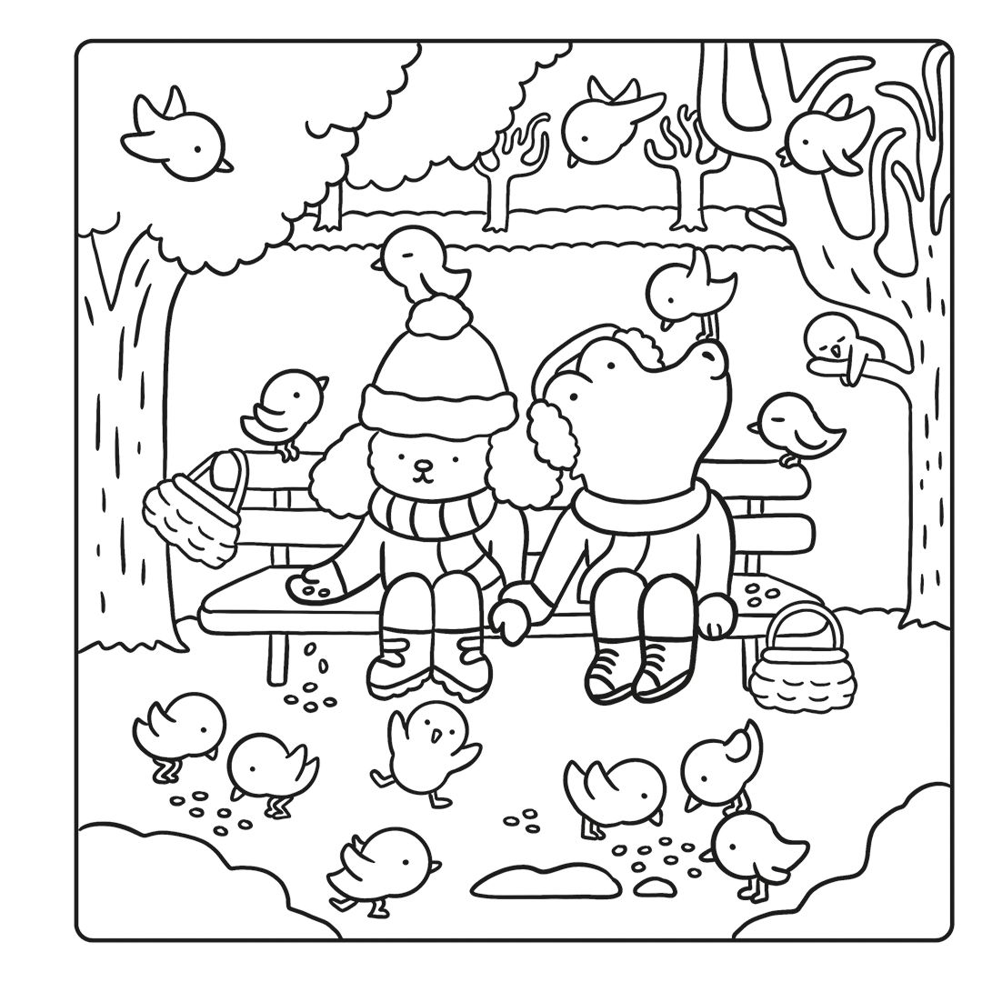 Cosy Coloring - Cute Christmas (Mängelexemplar)