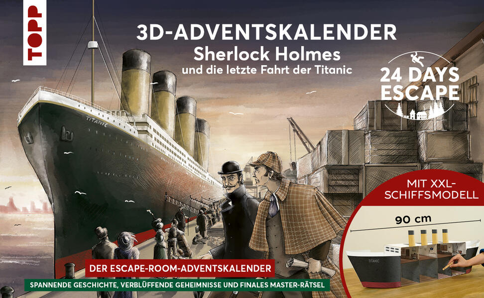 959b72abdea1526bec58b7d3a04551581730303447 24 DAYS ESCAPE 3D-Adventskalender – Sherlock Holmes und die letzte Fahrt der Titanic