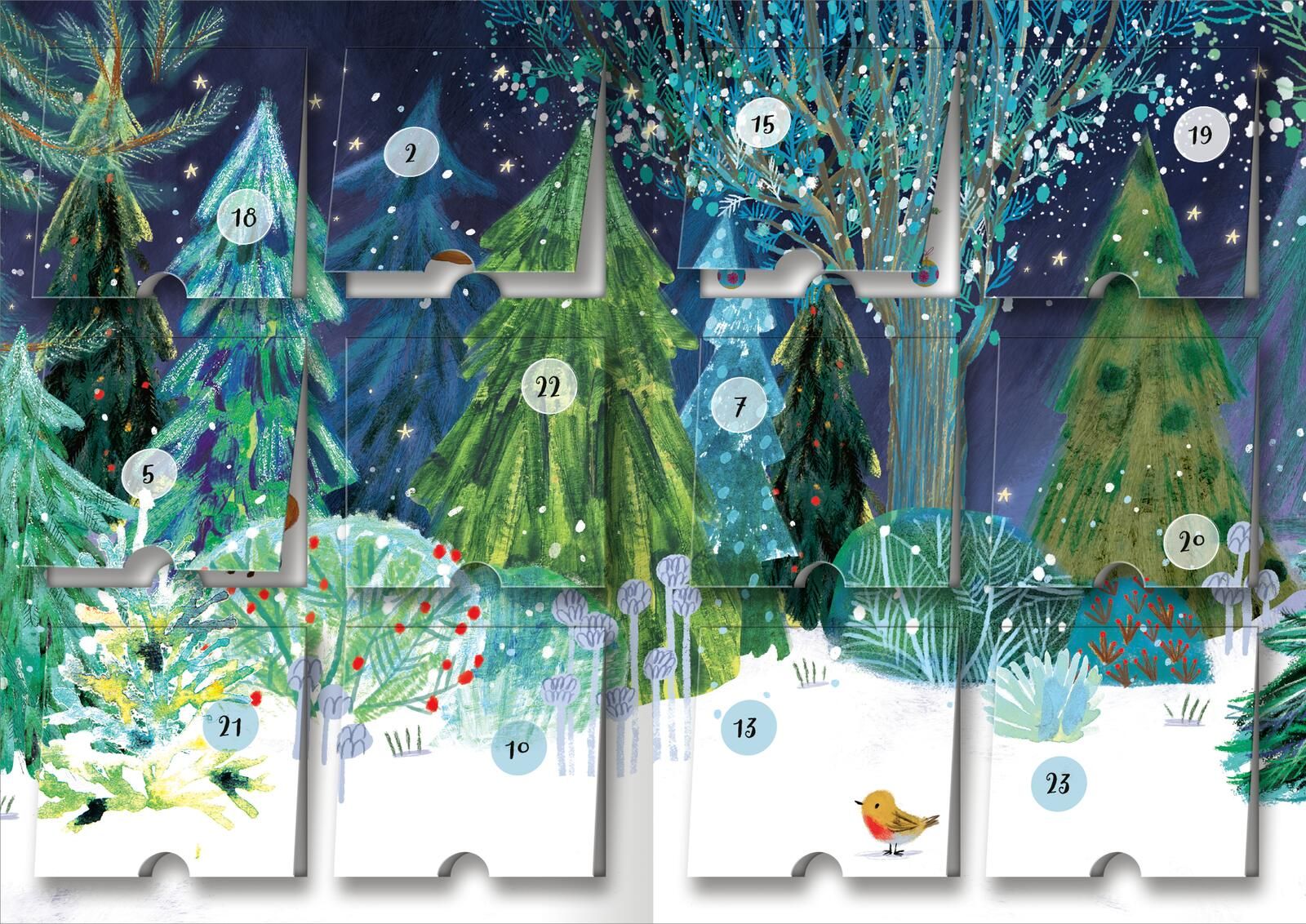 Mein Adventskalender mit Stickern