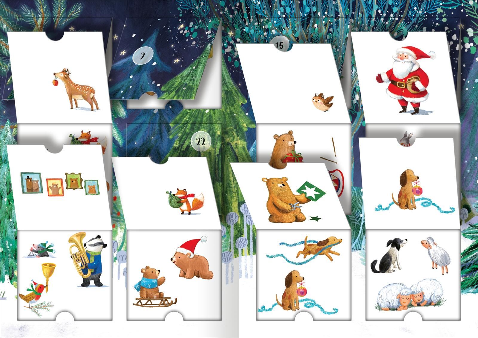 Mein Adventskalender mit Stickern