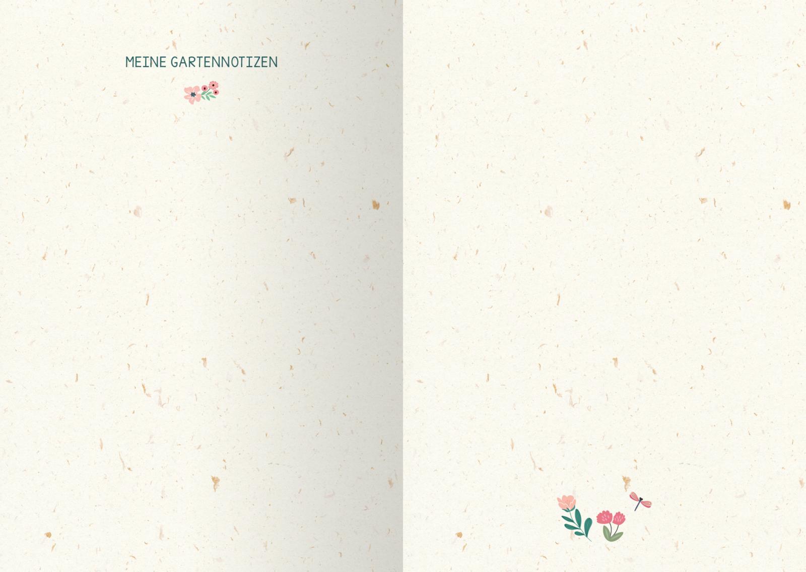 Do something green today. Mein Garten-Eintragbuch