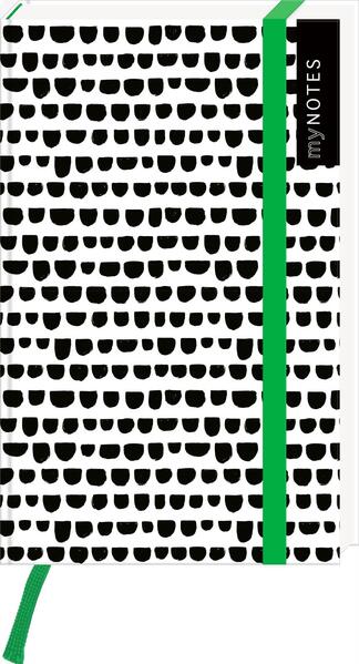 myNOTES Notizbuch A6: Black and White Patterns - Notebook small, blanko