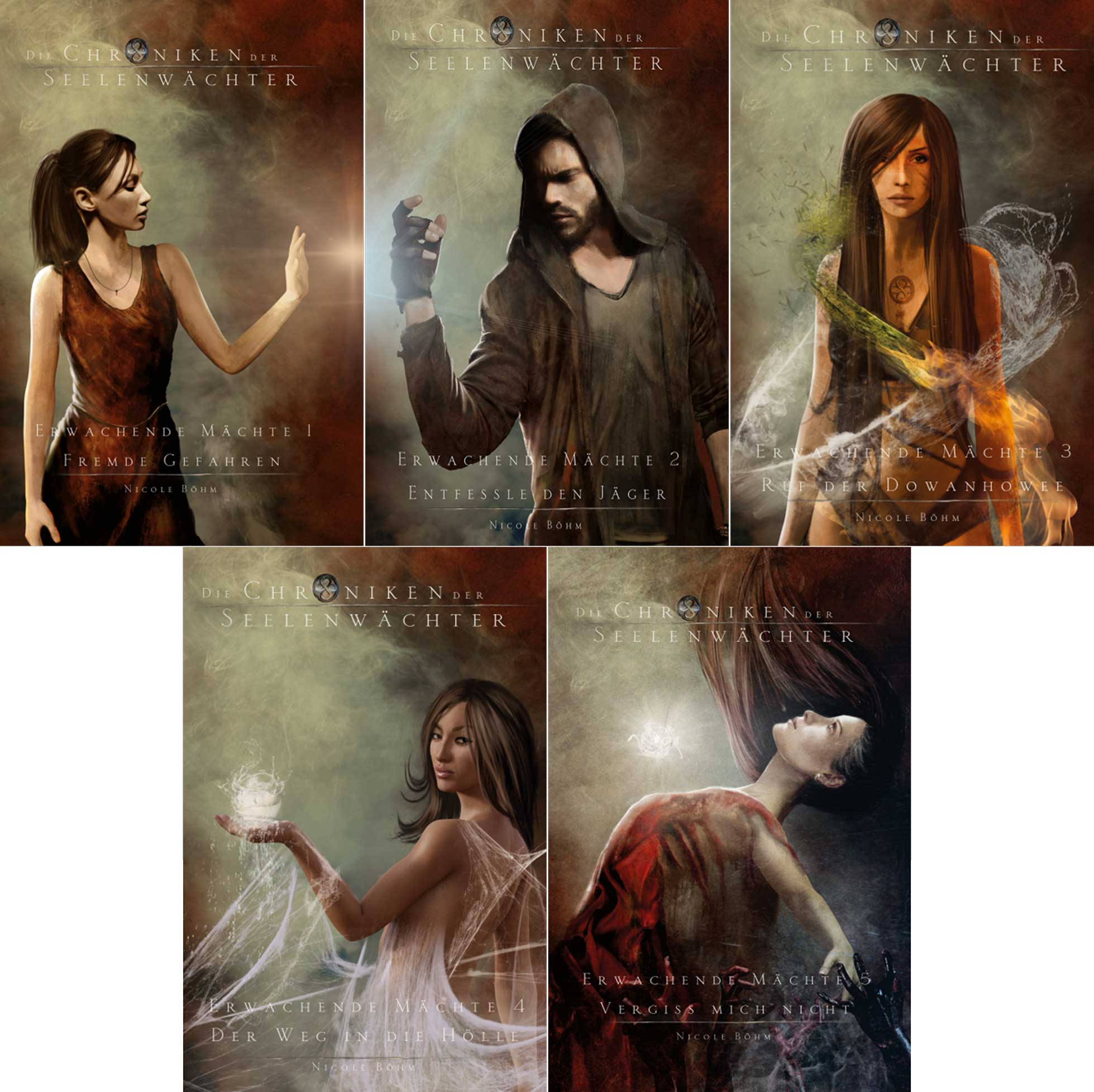 Sparpaket - Die Chroniken der Seelenwächter - Erwachende Mächte (Band 1 - 5)