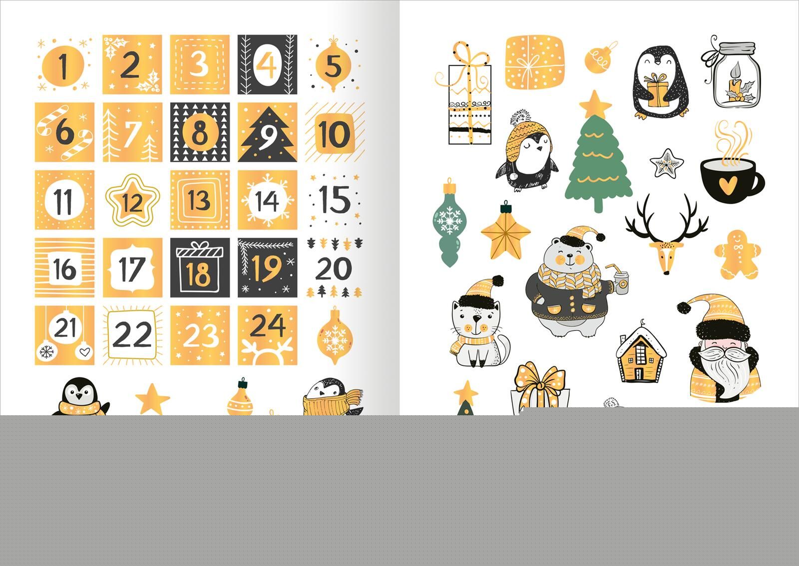 Sticker Adventskalenderverschönerer