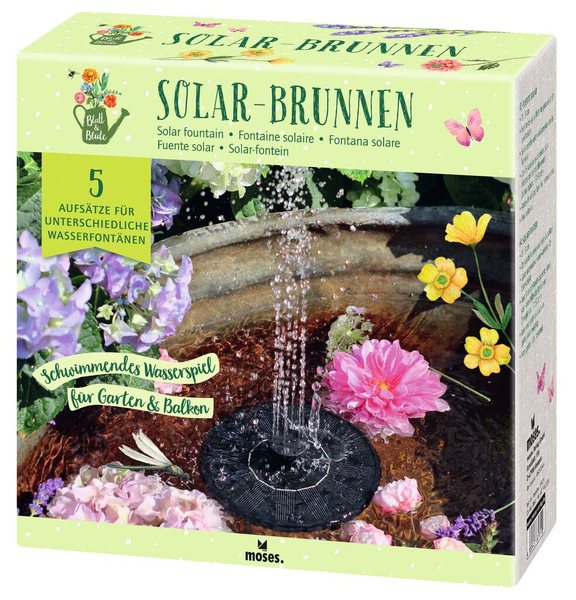 X_Blatt & Blüte Solar-Brunnen