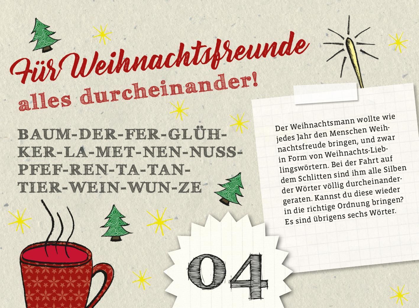 Der ultimativ knifflige Advents-Rätsel-Kalender (Mängelexemplar)