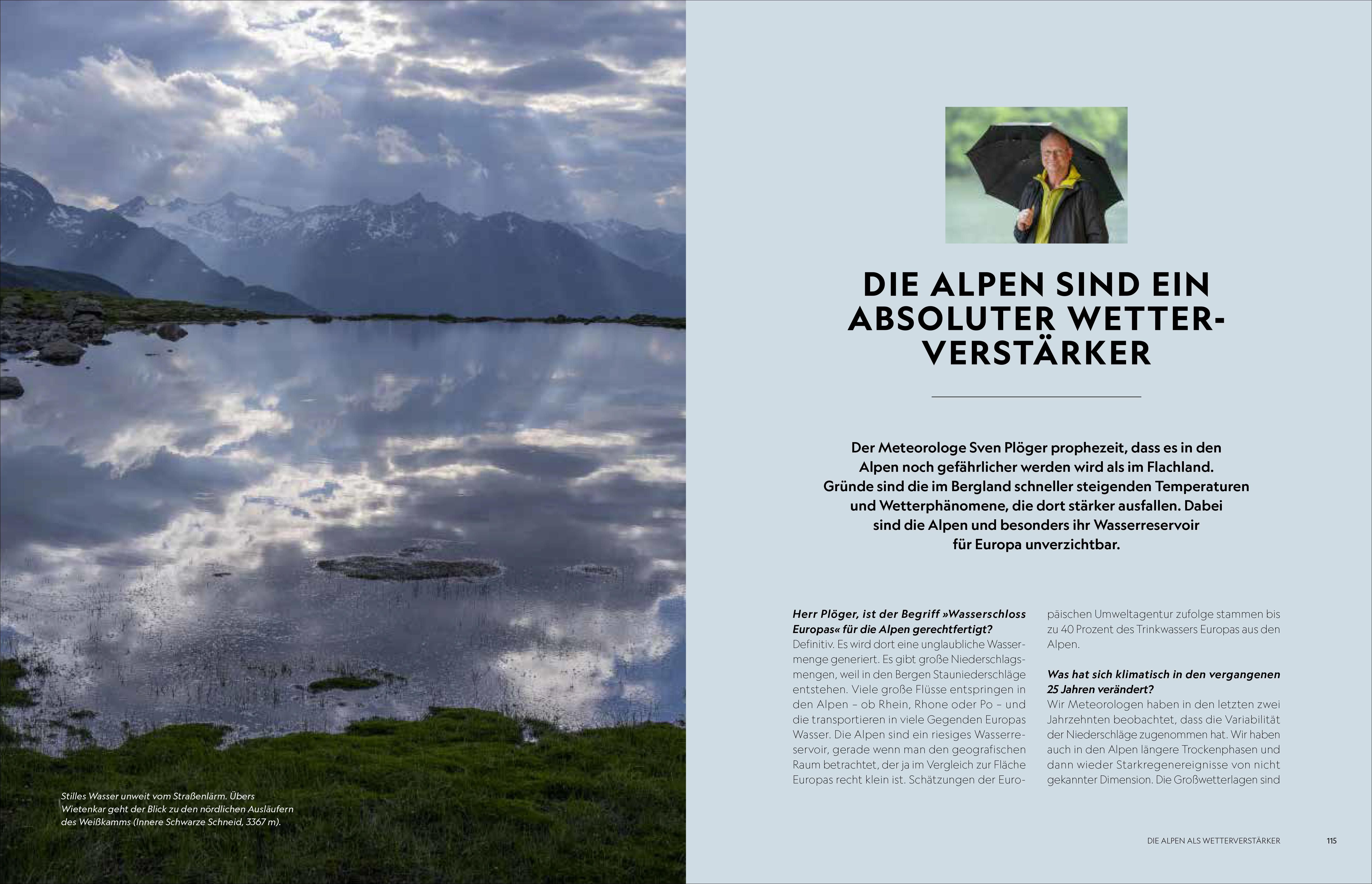 Das Wasser der Alpen (Mängelexemplar)