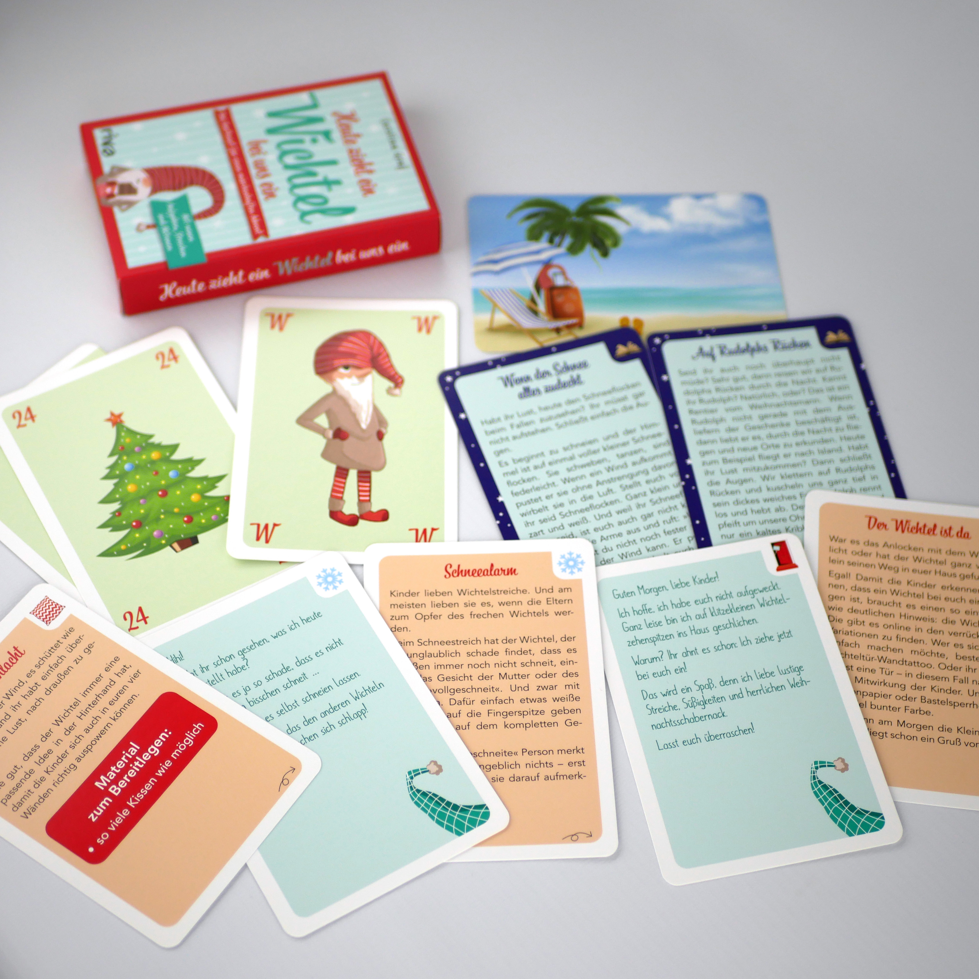 Heute zieht ein Wichtel bei uns ein - Das Kartendeck für einen märchenhaften Advent