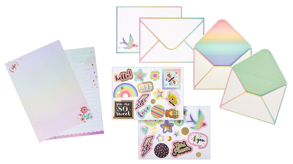 X_Flowers & Friends Briefpapier-Set