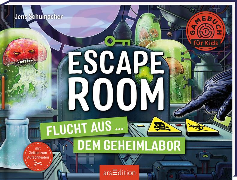 8af83dac9055ab3ae732eeea8a78f1471738165670 Escape Room – Flucht aus dem Geheimlabor - Mit Seiten zum Aufschneiden