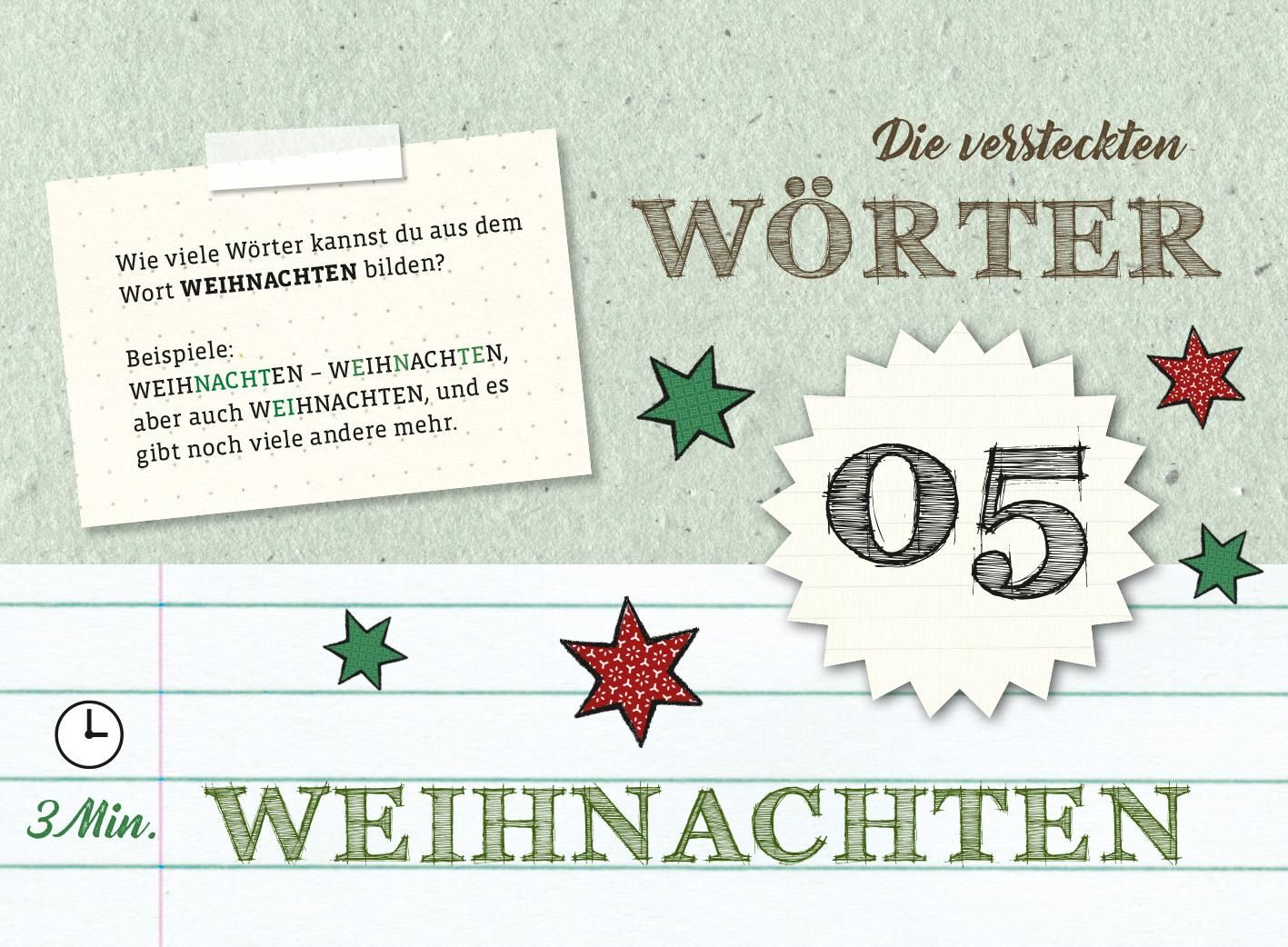 Der ultimativ knifflige Advents-Rätsel-Kalender (Mängelexemplar)
