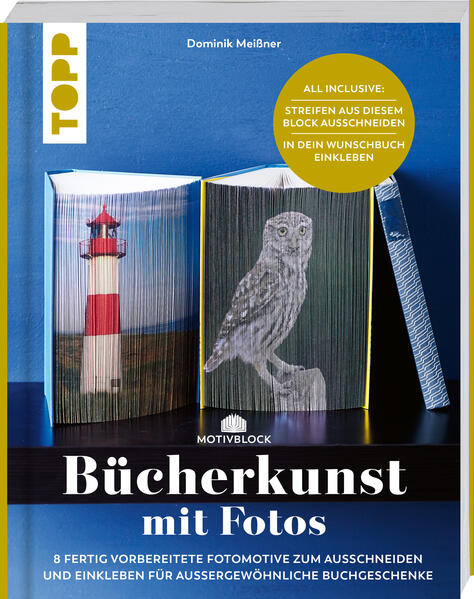 Motivblock - Bücherkunst mit Fotos (Mängelexemplar)
