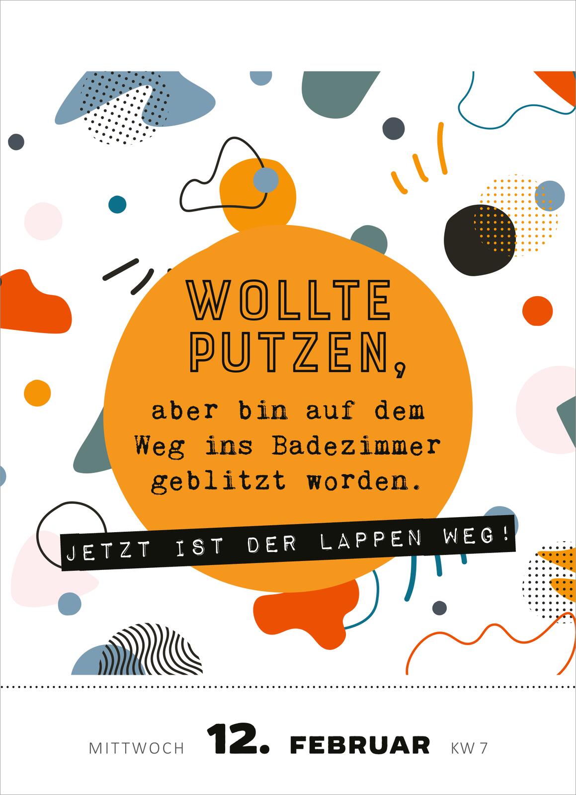 myNOTES Abreißkalender Wenn einem alles egal ist, geht’s eigentlich 2025 - Spruch für jeden Tag