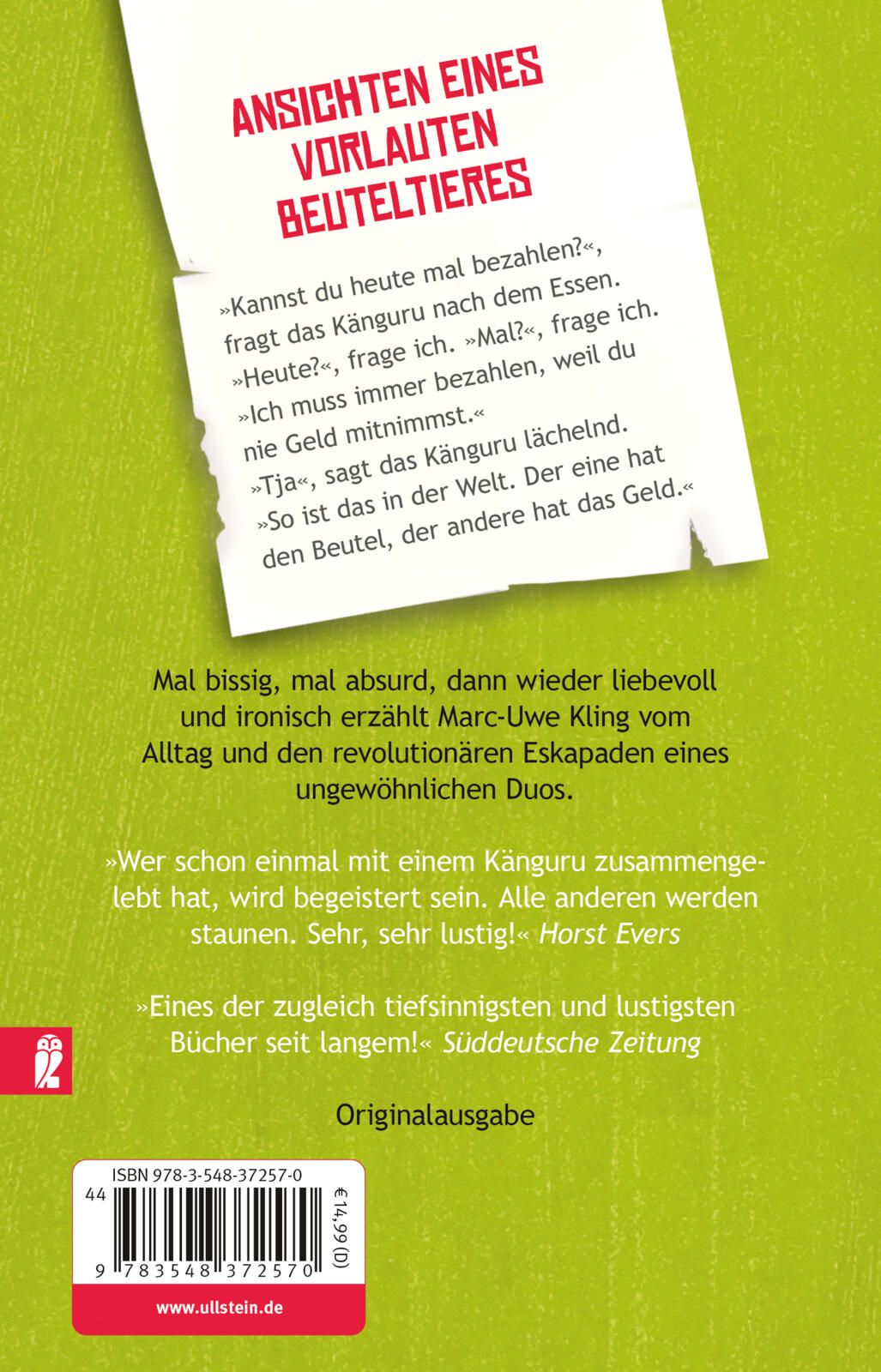 Die Känguru-Chroniken (Die Känguru-Werke 1) (Mängelexemplar)