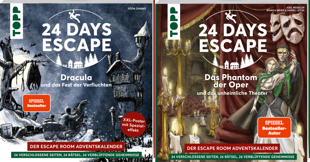 Sparpaket - 2er Set 24 DAYS ESCAPE – Der Escape Room Adventskalender (Mängelexemplare) Sparpaket - 2er Set 24 DAYS ESCAPE – Der Escape Room Adventskalender (Mängelexemplare)