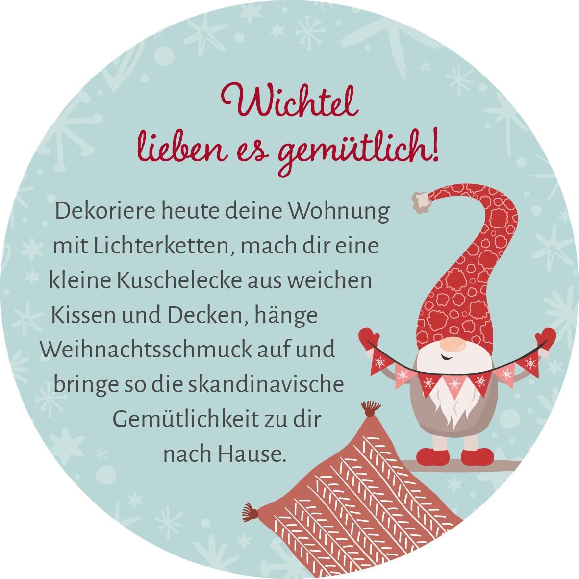 Adventskalender in der Dose. 24 Wichtelweisheiten für den Advent (Mängelexemplar)