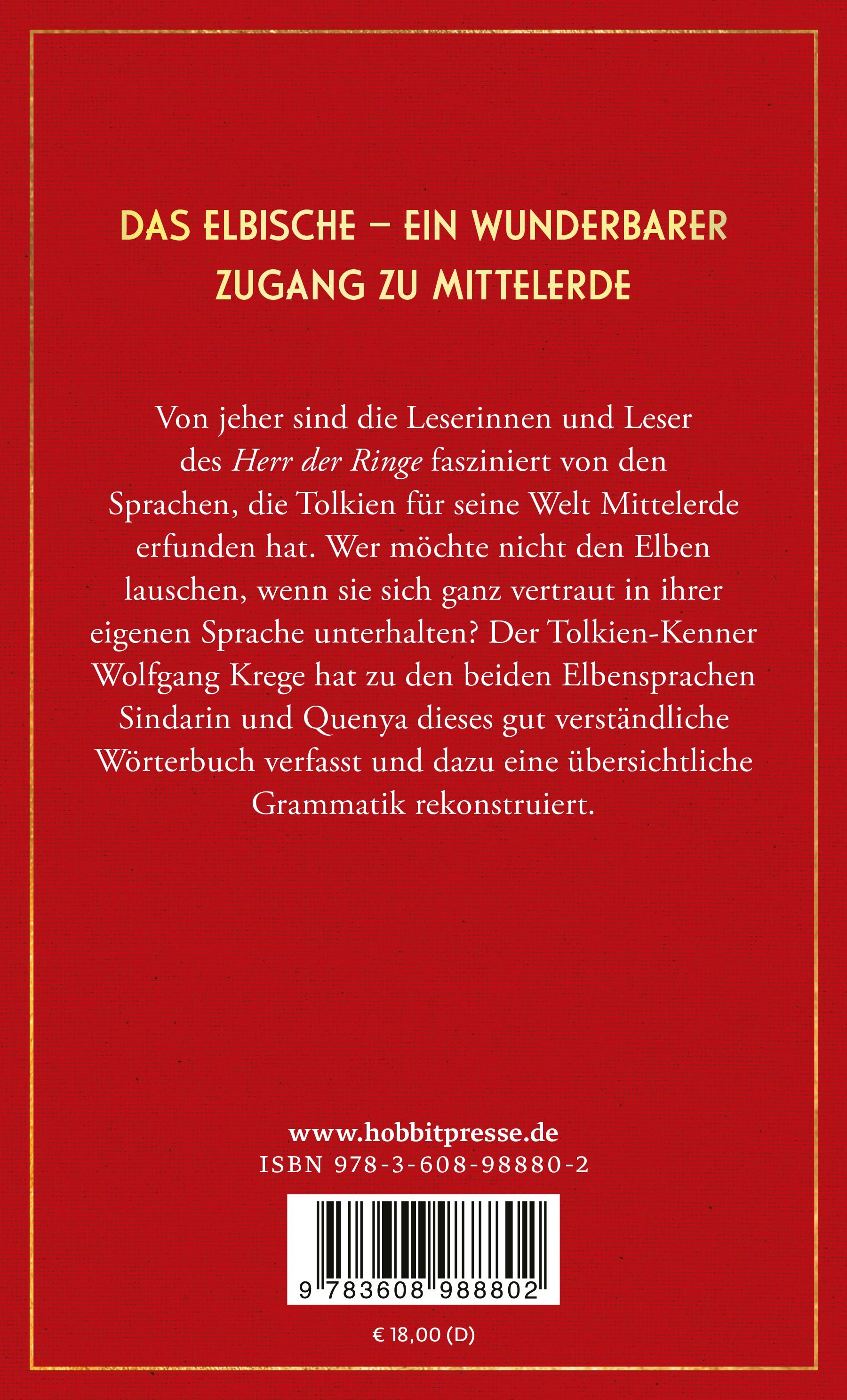 Elbisches Wörterbuch (Mängelexemplar)