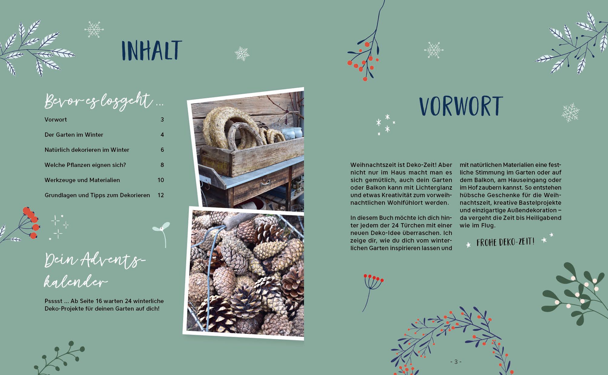 Mein Adventskalender-Buch: Gartendeko-Liebe (Mängelexemplar)