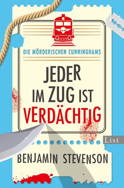Die mörderischen Cunninghams. Jeder im Zug ist verdächtig (Die mörderischen Cunninghams 2) (Mängelexemplar)