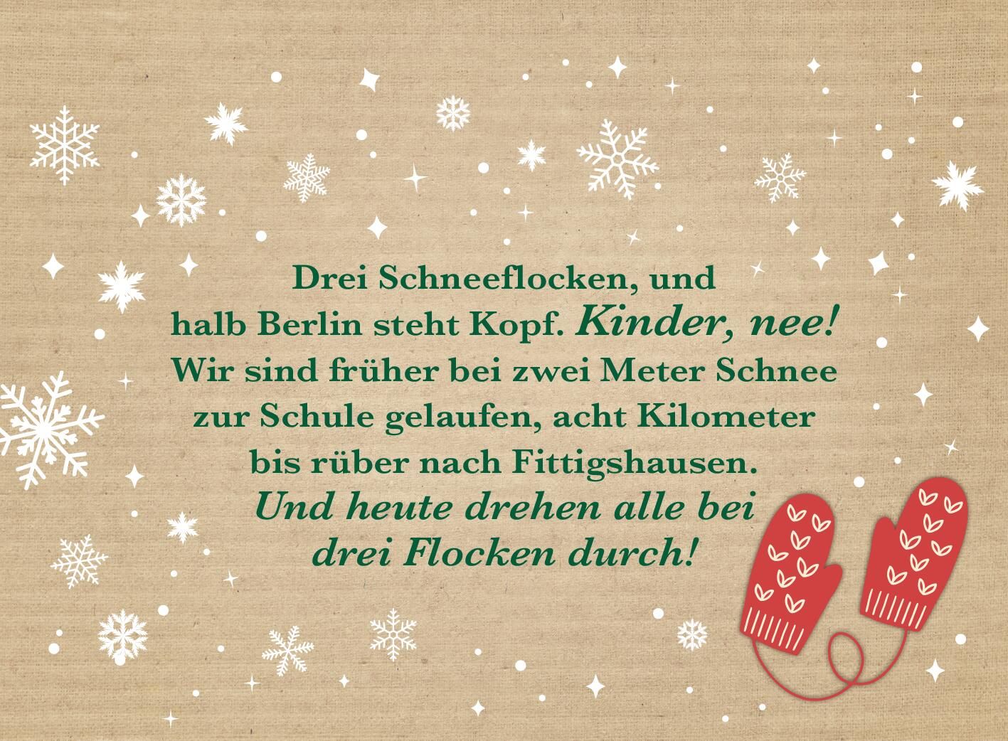 Weihnachten kommt immer so plötzlich!