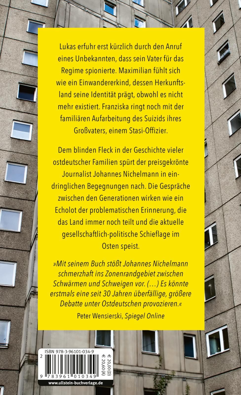 Nachwendekinder - Die DDR, unsere Eltern und das große Schweigen (Mängelexemplar)