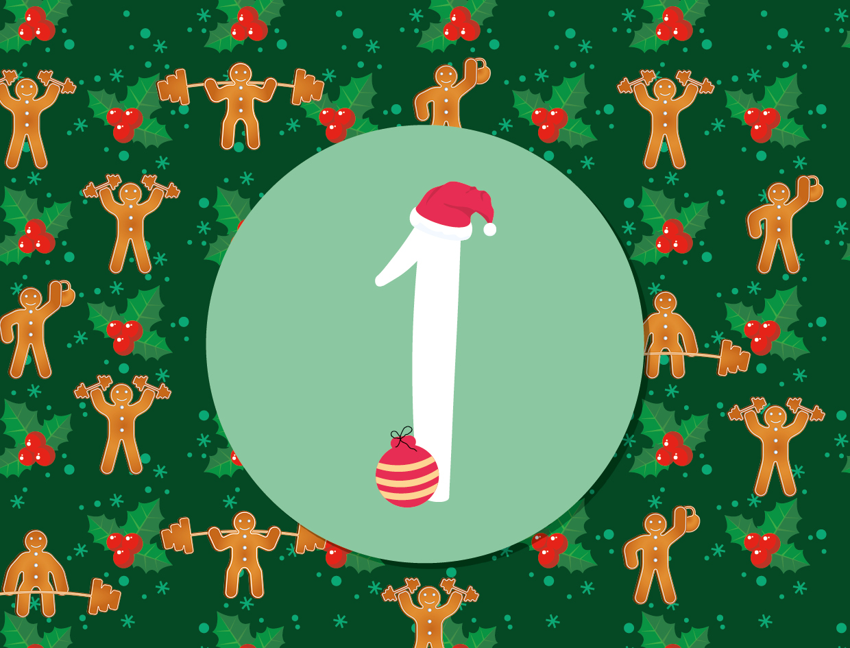 Lasst uns fit und munter sein-Der Fitnessadventskalender mit 24 Workouts gegen den Weihnachtsspeck