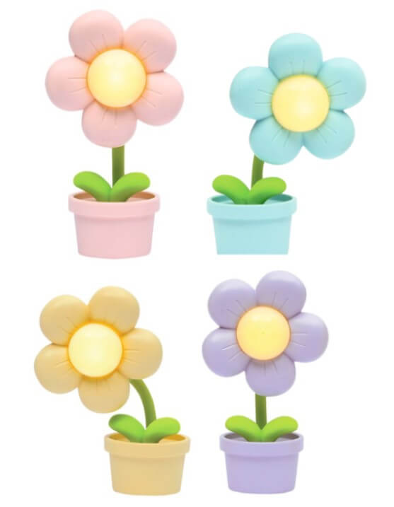 X_Mini-Blumenlampe Frühlingszauber (Farbe wird zufällig gewählt)