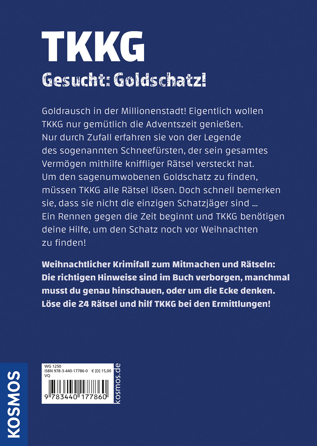 TKKG, Gesucht: Goldschatz! - Adventskalender mit 24 Rätsel (Mängelexemplar)