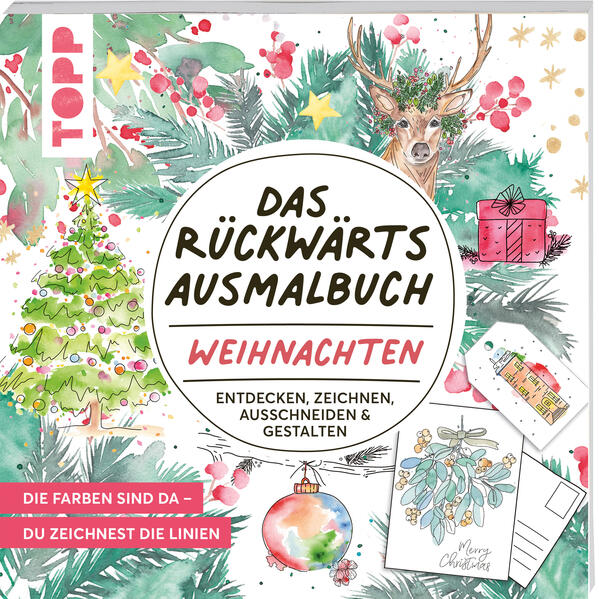 ae35d3aa79904663fee77bdfd36343561724676532 Das Rückwärts-Ausmalbuch Weihnachten (Mängelexemplar)