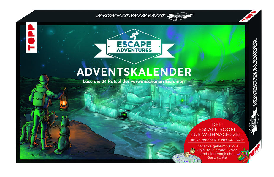 7eaba2f00f3c9fbb66ad9fbb67ed2f5d1721287103 Escape Adventures Adventskalender – Die verwunschenen Eisruinen (Verpackung beschädigt)