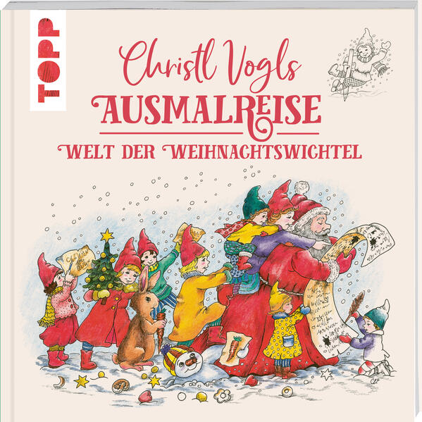 5d32d39c8c0e8ec7026b834aabde1c6a1730302974 Christl Vogls Ausmalreise - Welt der Weihnachtswichtel (Mängelexemplar)