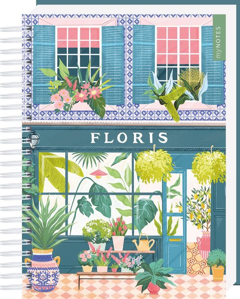 myNOTES Papeterie: Ringbuch Simply, Katy – Florist Shop (Mängelexemplar)