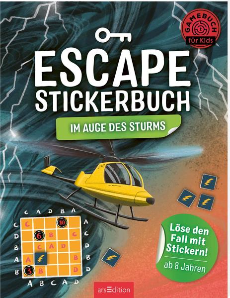Escape-Stickerbuch – Im Auge des Sturms - Löse den Fall mit Stickern!
