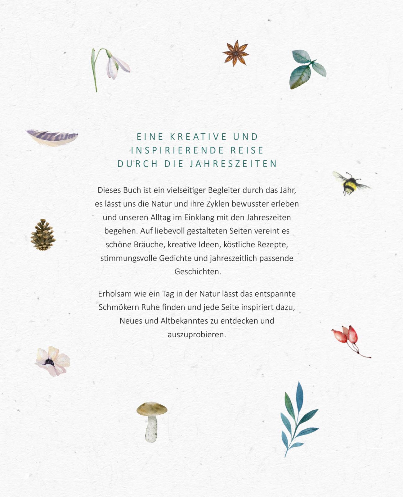 Ein Buch, vier Jahreszeiten - Wohlfühlideen, Rezepte und Geschichten (Mängelexemplar)