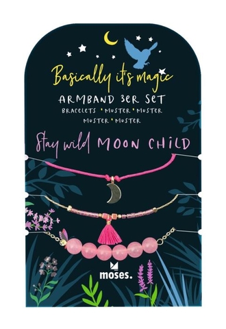 X_Basically it's magic Armbänder 3er Set Pink