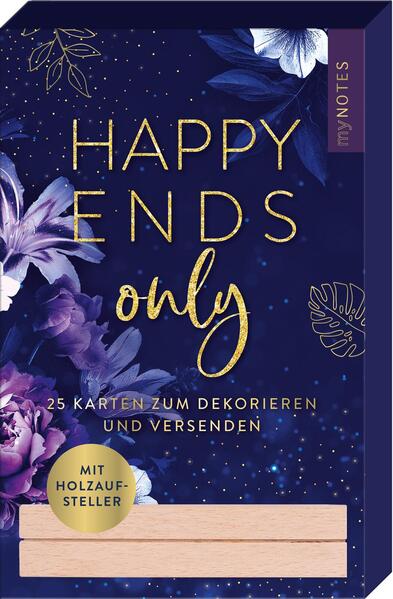 myNOTES Papeterie: Kartenbox Romance - HAPPY ENDS ONLY