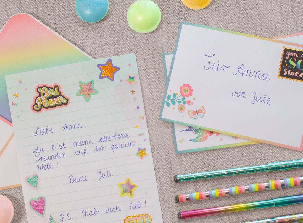 X_Flowers & Friends Briefpapier-Set
