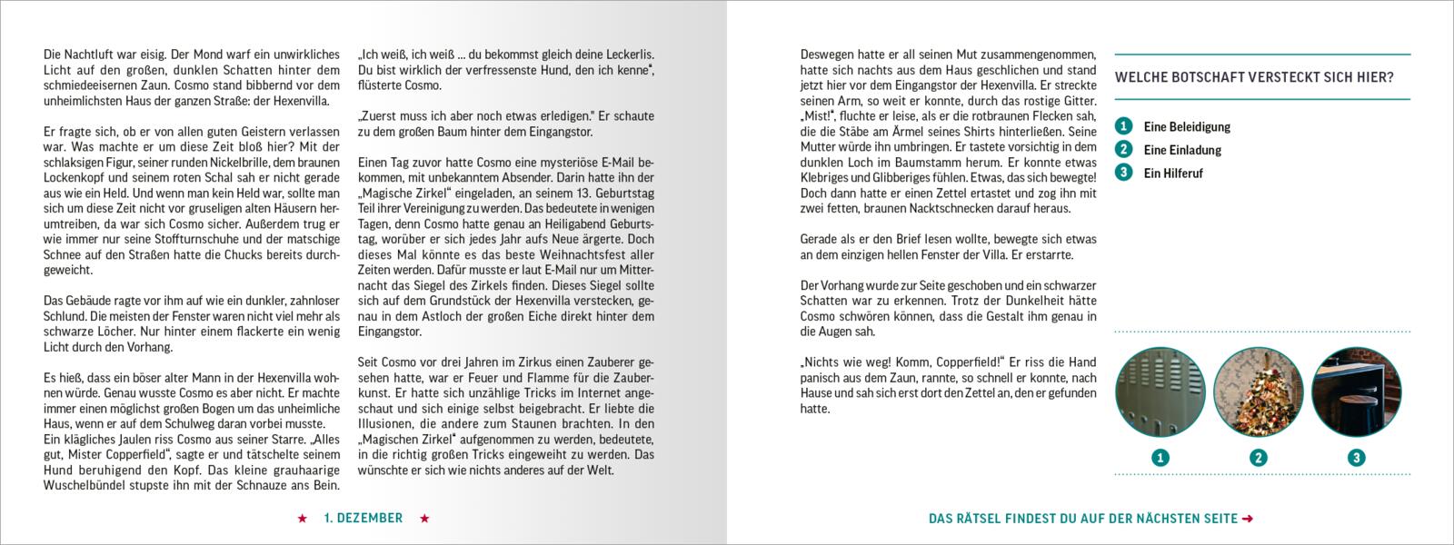 Escape Room Adventskalender. Die Lebkuchenspur - Gamebuch (Mängelexemplar)