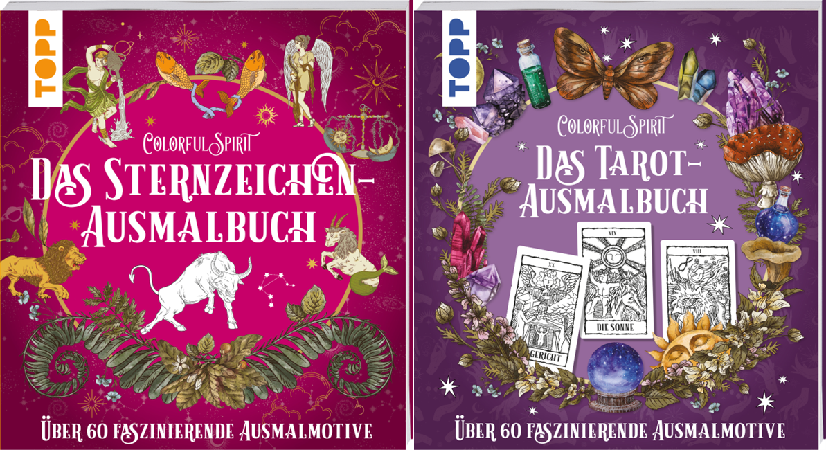 Sparpaket - 2er Set Colorful Spirit Ausmalbücher (Mängelexemplare)