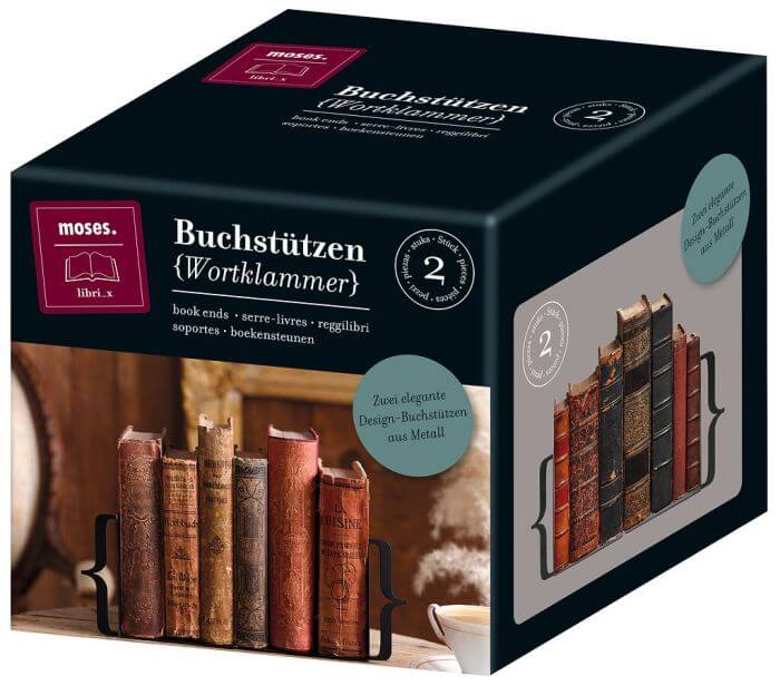 X_moses. libri_x Buchstütze Wortrahmen 2er