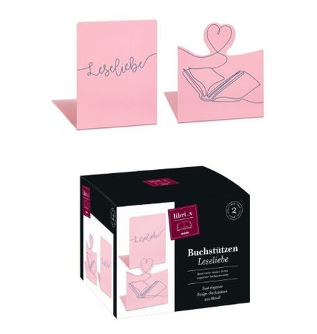 moses. libri_x Buchstütze Leseliebe 2er Set (Verpackung beschädigt)