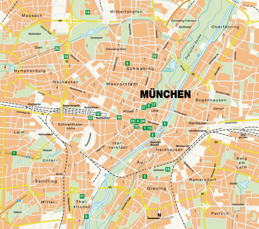 Streifzüge durch München - 24 kulturelle, historische Stadtspaziergänge (Mängelexemplar)