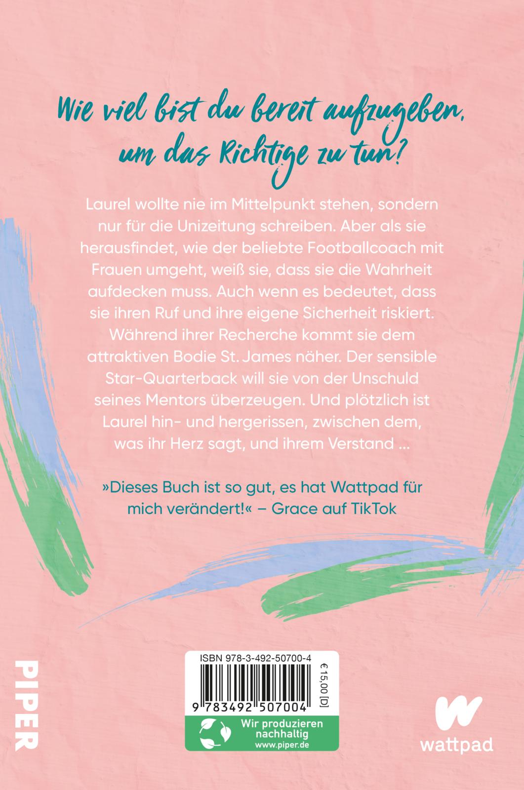 Whistleblower – Between Love and Truth - Roman | New-Adult-BookTok-Erfolg (Mängelexemplar)