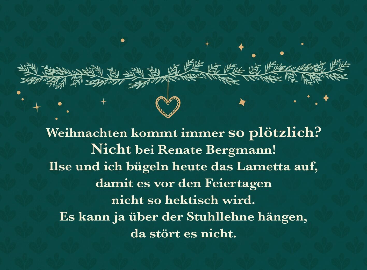 Weihnachten kommt immer so plötzlich!
