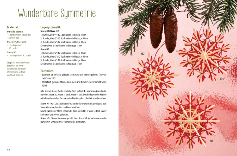 Strohstern-Nostalgie - Weihnachtsschmuck mit Legeformen leicht gemacht (Mängelexemplar)