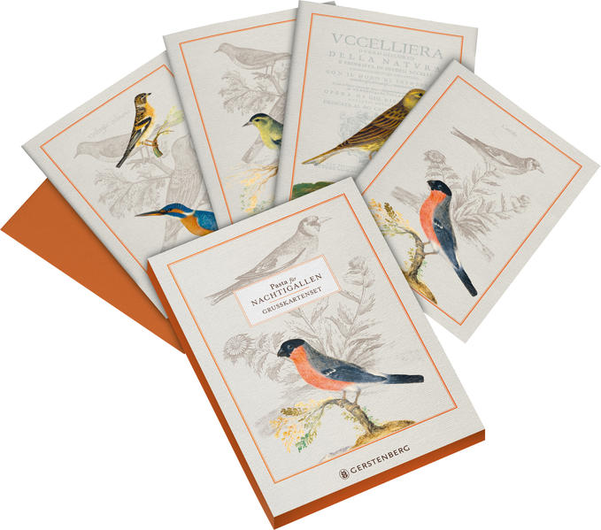 8cd93bbb9388e41439914688420a34ad1683719538 Pasta für Nachtigallen Grußkartenset - 8 Doppelkarten mit Umschlag, 4 Motive