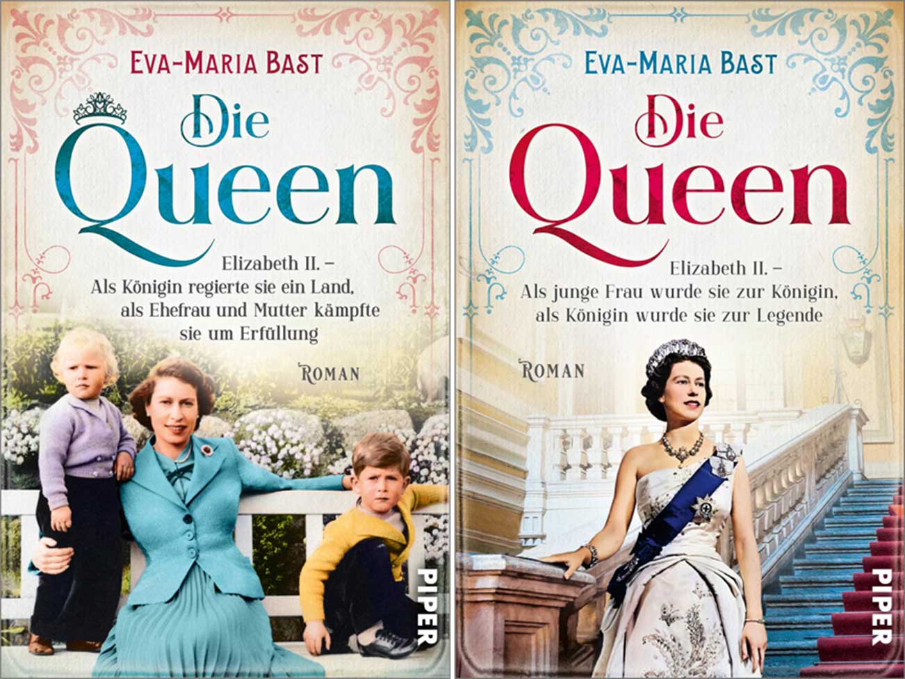 Sparpaket - Die Queen -  Elizabeth II. - Romanbiografien (Band 1 +2)