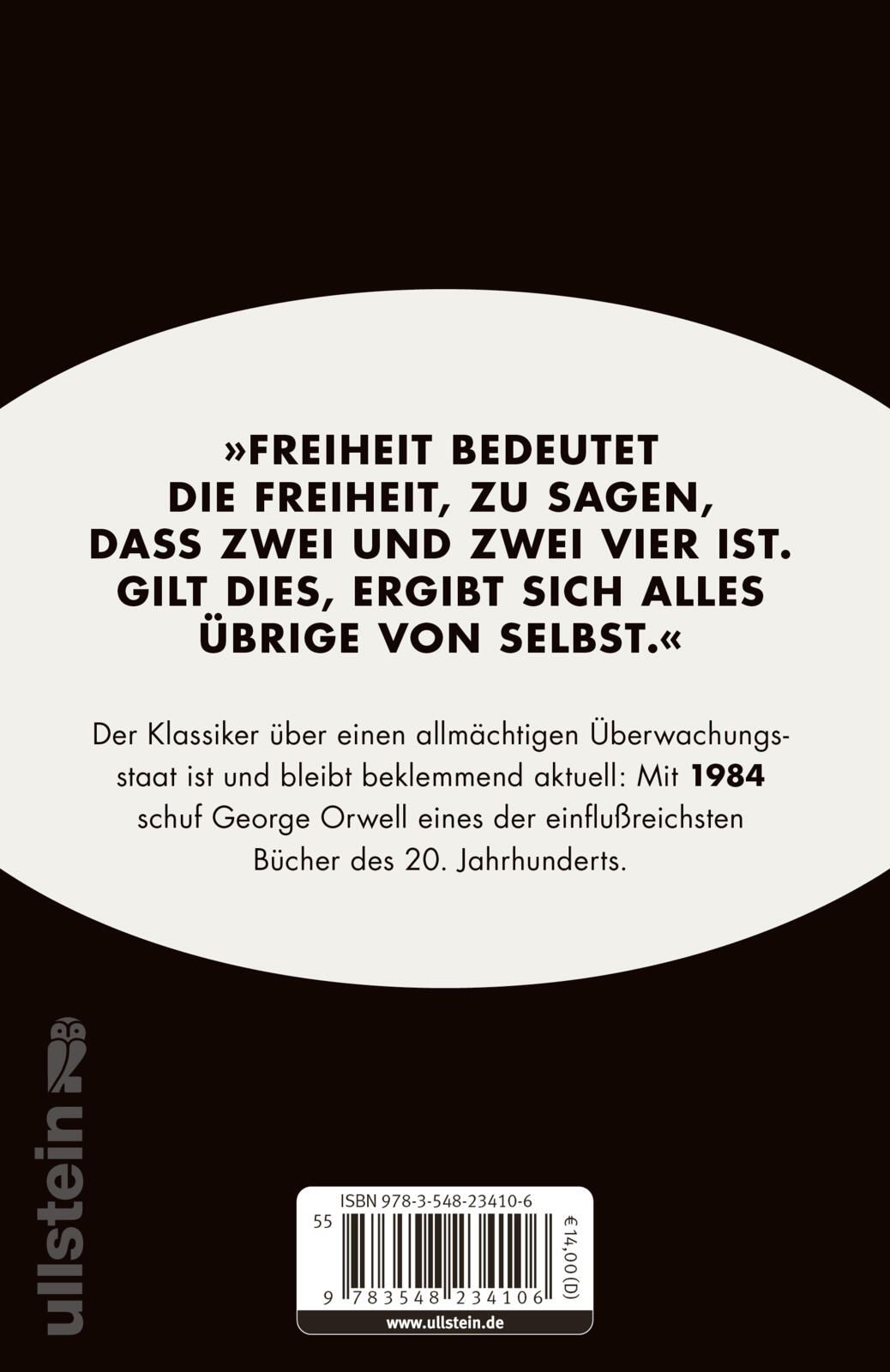 1984 - Der dystopische Klassiker (Mängelexemplar)