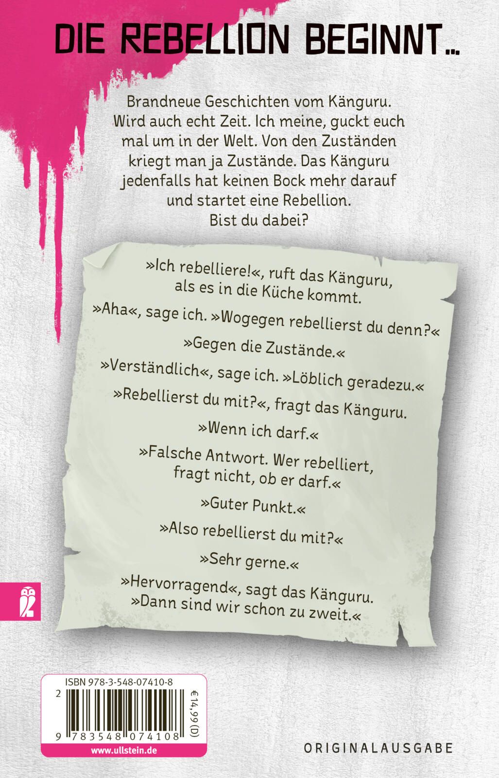 Die Känguru-Rebellion (Die Känguru-Werke 5) (Mängelexemplar)