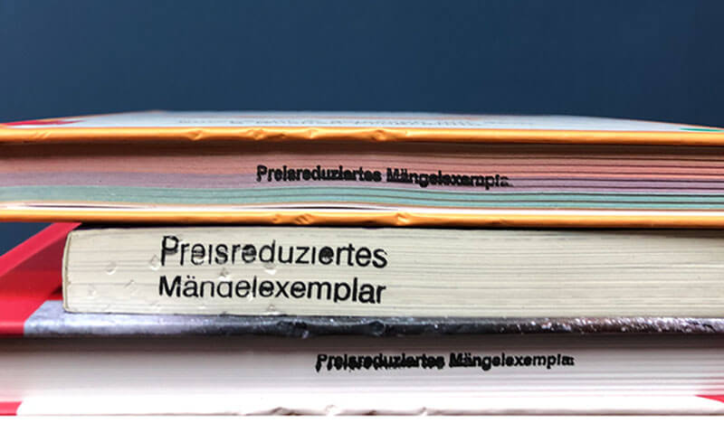 Mängelexemplare - beispielhafte Darstellung Mängelexemplare - beispielhafte Darstellung